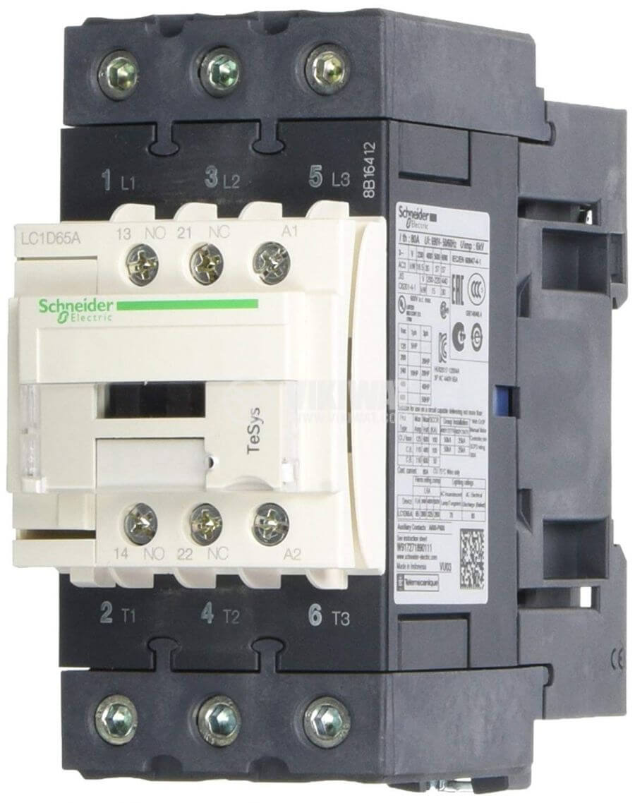SCHNEIDER ELECTRIC LC1D65AP7 1 Contactor Mag. TESYS D 65A 1NC/NA, Ubobina 230 VAC -50-60